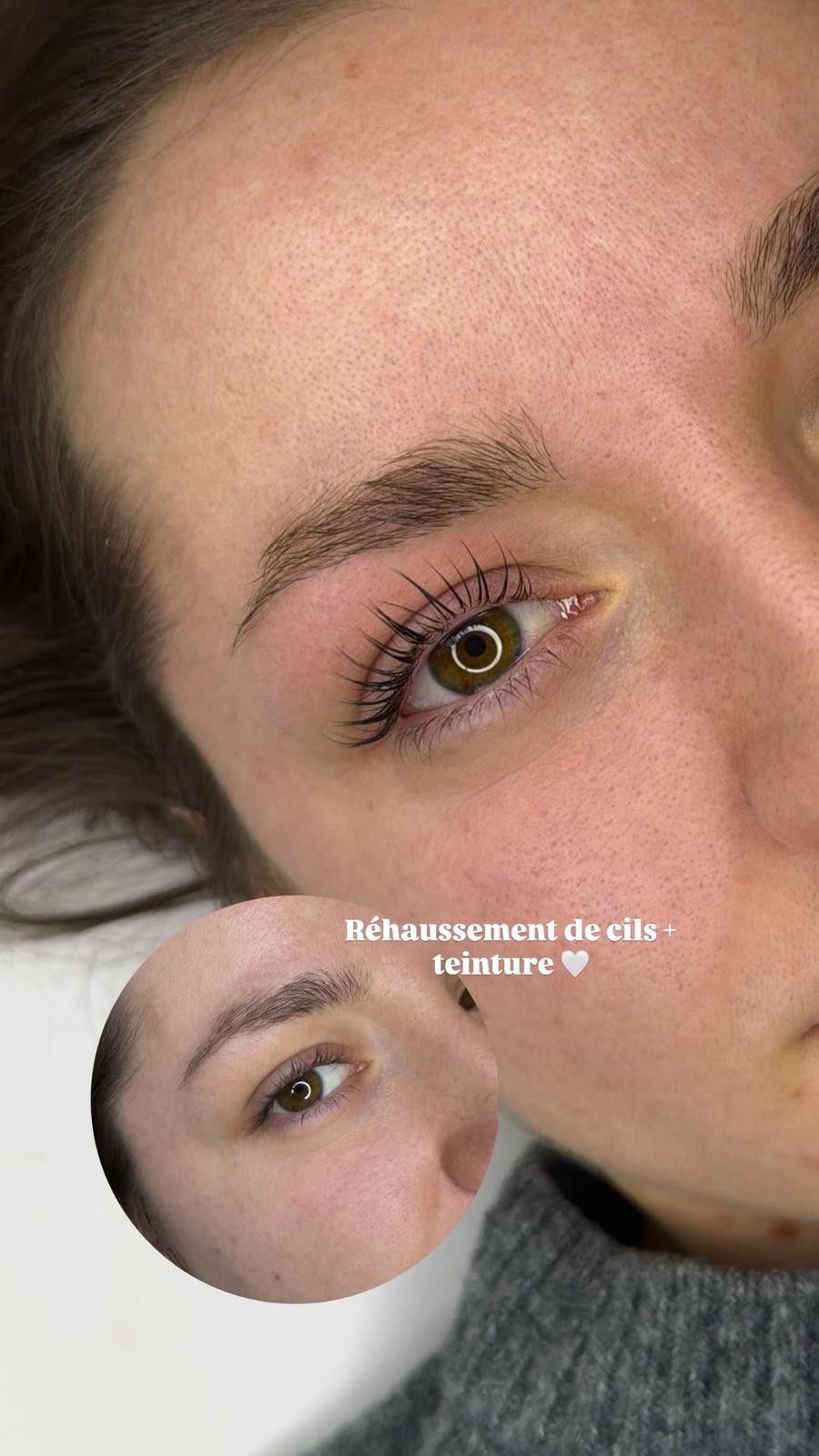 Réhaussement de cils réalisé chez IGLAM Aix-Noulette